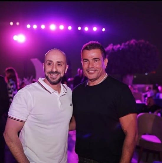أحمد وهيب والفنان عمرو دياب - Ahmed Waheeb with Amr Diab